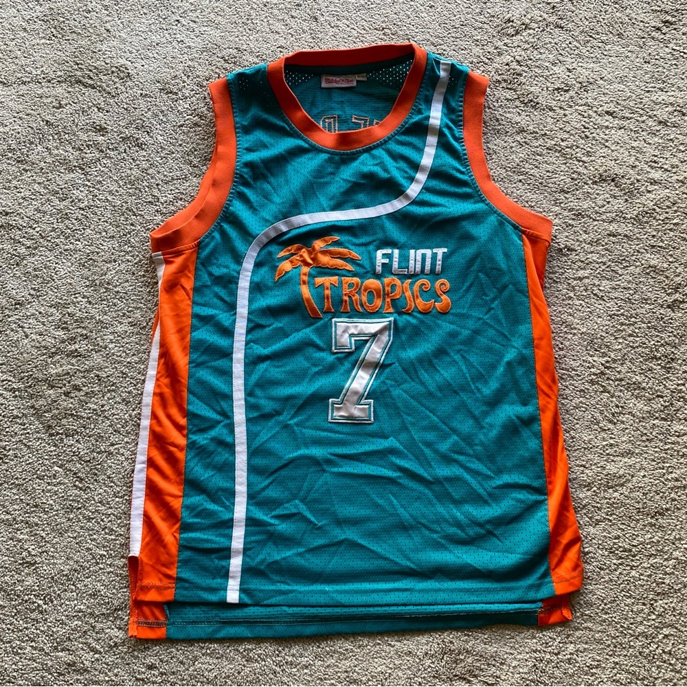 Flint Tropics, Coffee Black, Basketball Jersey